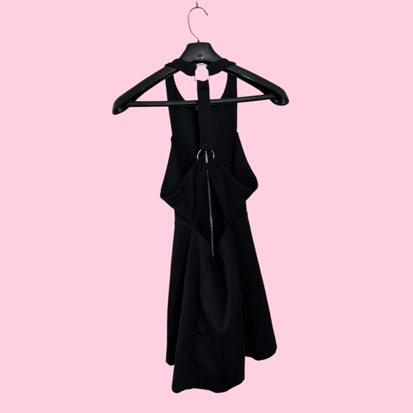 Free People Cocktail Black A Line Zip Up Mini Dress - Picture 4 of 10